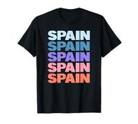 Funny Modern Repetitive Text Design Spain Spaniard Europe Camiseta