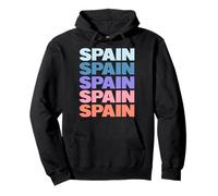 Funny Modern Repetitive Text Design Spain Spaniard Europe Sudadera con Capucha