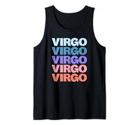 Funny Modern Repetitive Text Design Zodiac Virgo Camiseta sin Mangas