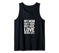 Funny Mom Love Never Left Emocional Dicho Camiseta sin Mangas
