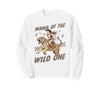 Funny Mom Tiger Riding. Western Cowboy Mama of The Wild One Sudadera