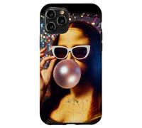 Funny Mona Lisa Chicle Leonardo da Vinci Carcasa para iPhone 11 Pro