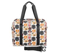 Funny Monkey Chimpancé - Bolsa de viaje para mujeres, hombres, niñas y niños, bolsa de fin de semana, bolsa de viaje de 32 L, bolsa grande para viajes, deportes, gimnasio, color, Big, Organizador de