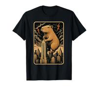 Funny Monster Capibara Skyscraper Invasión Camiseta