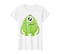Funny Monster tee Shirt, Halloween Monster Graphic Design Camiseta gráfica económica, Mujer, Blanco, XS