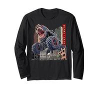 Funny Monster Truck Offroad Kaiju Monstruo Japonés Manga Larga