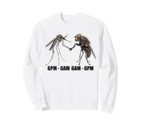 Funny Mosquito and Fly Night Shift Day Shift Meme Sudadera