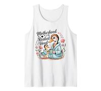Funny Motherhood Is The Realest Hood Día de la Madre Goose Mom Camiseta sin Mangas