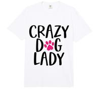 Funny Mother's Day Crazy Dog Lady Cute Women Mom Pet Dog Comfort Colors Adult Heavyweight T-Shirt
