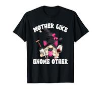 Funny Mothers Day GNOME Saying For Wine Mom and Cat Lover Camiseta