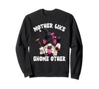 Funny Mothers Day GNOME Saying For Wine Mom and Cat Lover Sudadera