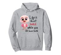 Funny Motivational Life Is Short Colorful Cute Bird Humor Sudadera con Capucha