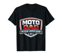 Funny Moto Dad Consejos Oficiales Dador Motocross Día del Padre Camiseta
