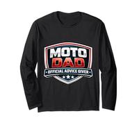 Funny Moto Dad Consejos Oficiales Dador Motocross Día del Padre Manga Larga