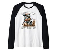 Funny Motocross Dirt Bike Saying A Little Dirt Never Hurt Camiseta Manga Raglan