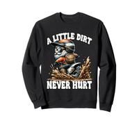 Funny Motocross Dirt Bike Saying A Little Dirt Never Hurt Sudadera