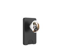 Funny Motocross Grandpa Gnome Takes A Curve On A Dirt Bike PopSockets PopWallet para MagSafe