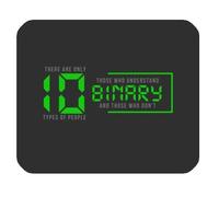 Funny Mouse Pads - Alfombrilla de ratón con texto en inglés "There are 10 Types of People in the World", rectangular, antideslizante, de goma para juegos, alfombrilla para ratón, alfombrilla para ratón de Funny Mouse Pads