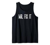 Funny Mr. Fix It Carpenter Mecánico DIY Novedad Hombre Divertido Camiseta sin Mangas