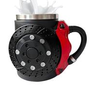 Funny Mug | Brake Mug | Brake Pad Dsigen Cool Mugs | Ergonomic Anti-Slip Base Cup With Handle For Father's Kids Work Adults Teacher Birthday Christmas Friends Coworker Mothers