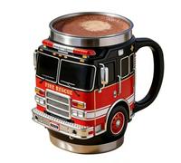 Funny Mugs For Men - 10 x 9 cm reusable Firefighter Tumbler | Temperature Control Cool Tazas Novelty Drinking Cups - For Tea Water Juice Men Dad Brother Husband Birthday Holiday Home Office