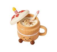 Funny Mugs For Women - Taza decorativa Aesthetic Drinkware | Easy-to-Clean Cake Shaped Aesthetic Taza té Cup,for Women Christmas Birthday Valentines Day Home Office School Hot Cold Water Milk