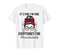 Funny Music Assistant It's Fine I'm Fine Everything Fine Camiseta