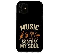 Funny Music Band Miembros Guitarra Drum Retro Heartbeat Carcasa para iPhone 11