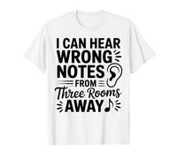 Funny Music Teacher Apreciation Band Orchestra Notas equivocadas Camiseta