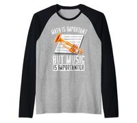 Funny Music Teacher Music Lover Music Player Camiseta Manga Raglan