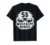 Funny Mustache Lover Beard Facial Hair Mustache Ride Camiseta