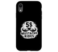 Funny Mustache Lover Beard Facial Hair Mustache Ride Carcasa para iPhone XR