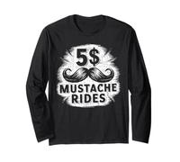 Funny Mustache Lover Beard Facial Hair Mustache Ride Manga Larga
