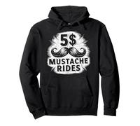 Funny Mustache Lover Beard Facial Hair Mustache Ride Sudadera con Capucha