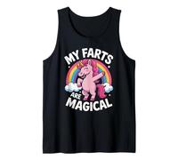 Funny My Farts Are Magical Saying Rainbow Unicorn Mujeres Hombres Camiseta sin Mangas