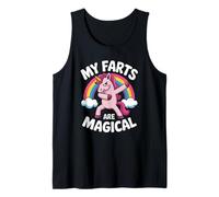 Funny My Farts Are Magical Saying Rainbow Unicorn Mujeres Hombres Camiseta sin Mangas