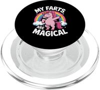 Funny My Farts Are Magical Saying Rainbow Unicorn Mujeres Hombres PopSockets PopGrip para MagSafe