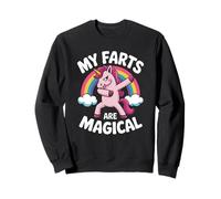 Funny My Farts Are Magical Saying Rainbow Unicorn Mujeres Hombres Sudadera