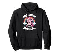 Funny My Farts Are Magical Saying Rainbow Unicorn Mujeres Hombres Sudadera con Capucha