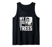Funny My Money Grows On Trees Diciendo Gráfico Camiseta sin Mangas
