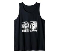Funny My Money Grows On Trees Diciendo Gráfico Camiseta sin Mangas