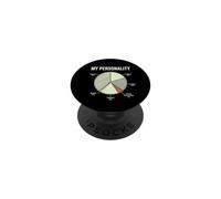 Funny My Personality Pie Chart Sarcasmo Cafeína Ansiedad PopSockets PopGrip Adhesivo