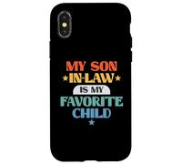 Funny My Son In-Law Favorite Child Retro Family Joke Carcasa para iPhone X/XS