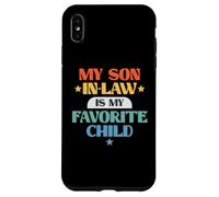 Funny My Son In-Law Favorite Child Retro Family Joke Carcasa para iPhone XS MAX