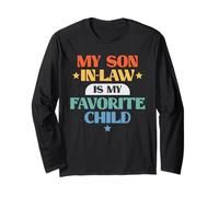 Funny My Son In-Law Favorite Child Retro Family Joke Manga Larga