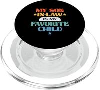 Funny My Son In-Law Favorite Child Retro Family Joke PopSockets PopGrip para MagSafe