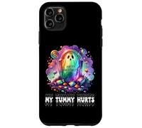 Funny My Tummy Hurts Rainbow Ghost Happy Halloween Candy Carcasa para iPhone 11 Pro MAX