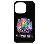 Funny My Tummy Hurts Rainbow Ghost Happy Halloween Candy Carcasa para iPhone 13 Pro