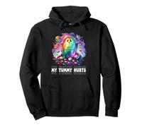 Funny My Tummy Hurts Rainbow Ghost Happy Halloween Candy Sudadera con Capucha