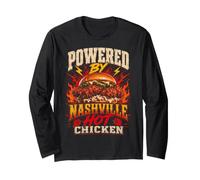Funny Nashville Hot Chicken Saying Humor Joke Gag Manga Larga